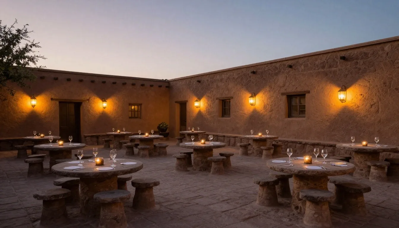 Copa de torrontés bajo la luz en bodega